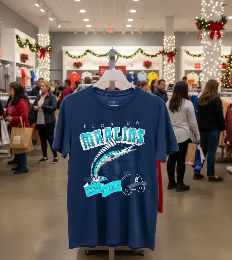 Miami Florida Marlins 1994 - navy-t-shirt Miami Florida Marlins 1994 Navy T Shirt