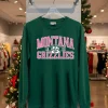 Montana Grizzlies Football Think Pink Game Logo T   Green T Shirt