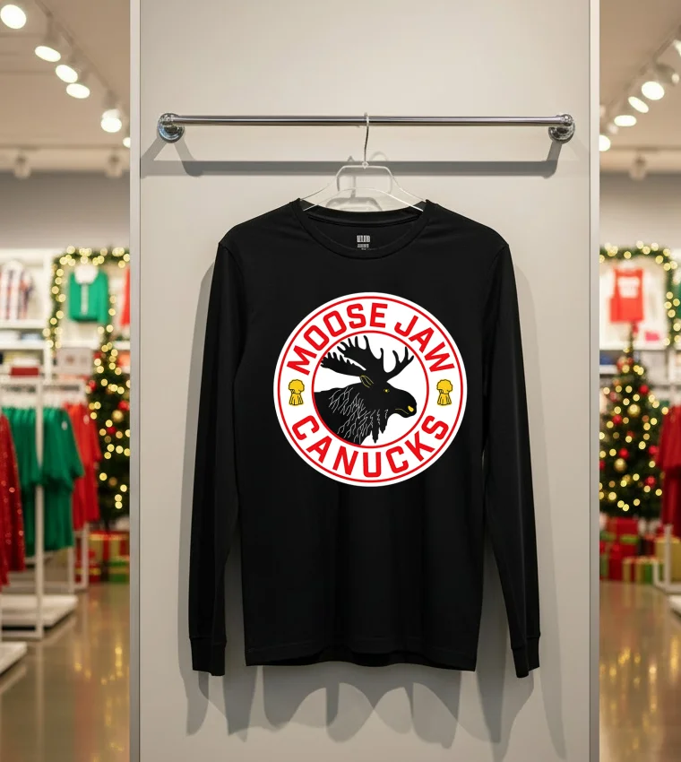 Moose Jaw Canucks Logo - back-t-shirt Moose Jaw Canucks Logo Back T Shirt