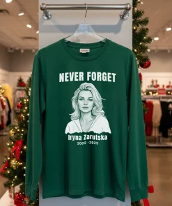 Never Forget Iryna Zarutska 2002 2025   Green T Shirt