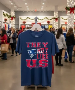 New England Patriots They Not Like Us NFL Football funy colorful t-shirt