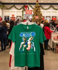 Orlando Magic Paolo Banchero And Franz Wagner 9456 Global   Green T Shirt