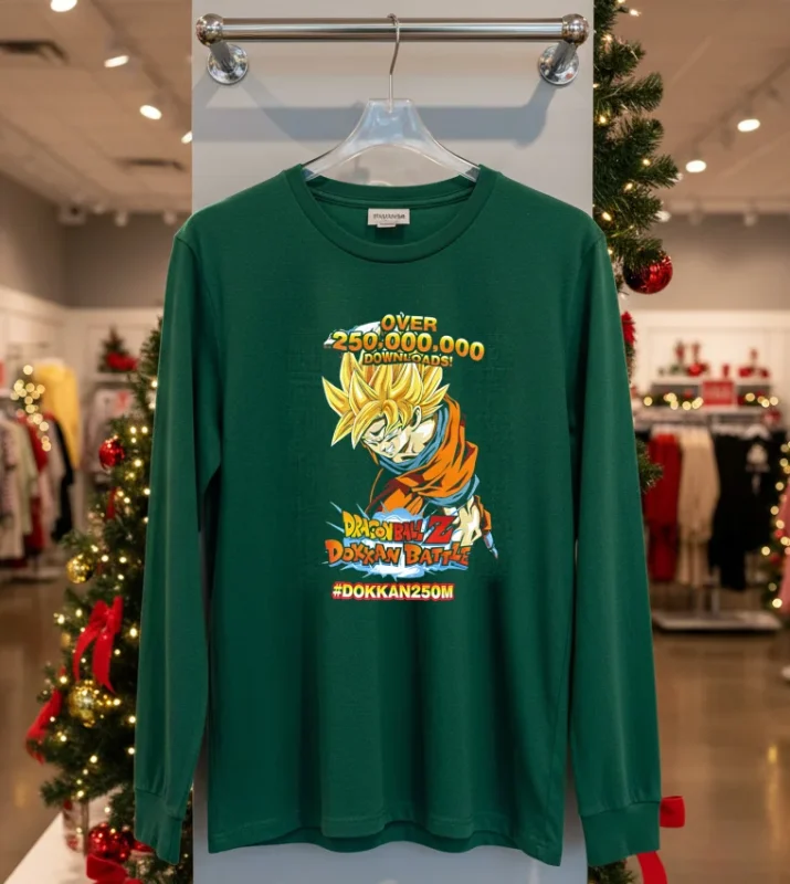 Over 250M Downloads Dragon Ball Z Dokkan Battle   Green T Shirt