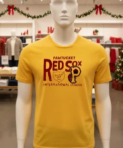 Pawtucket Red Sox International League   Yellow T Shirt