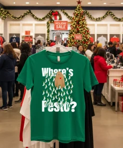 Pesto Cute Penguin Wheres Pesto Green T Shirt