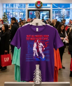 Philadelphia Baseball Not All Heroes Who Fly High Wear Capes T   Purple T Shirt