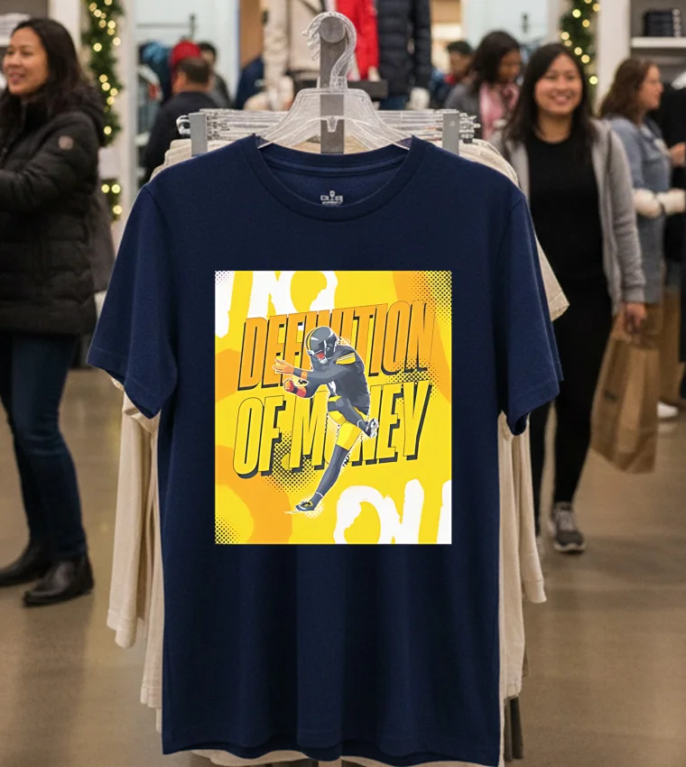 Pittsburgh Steelers Definitely Of Money - navy-t-shirt Pittsburgh Steelers Definitely Of Money Navy T Shirt