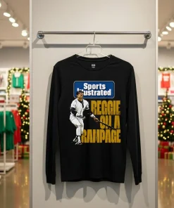 Reggie Jackson Sports Illustrated & New York Yankees Rampage   Back T Shirt