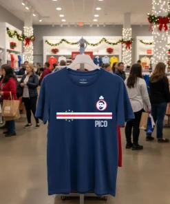 Roberto Pico Lopes And Cape Verde 2026 World Cup T   Navy T Shirt