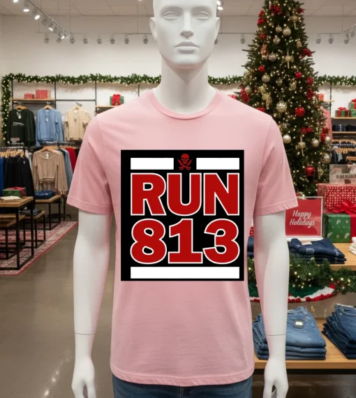Run 813 Tampa Bay   Pink T Shitr