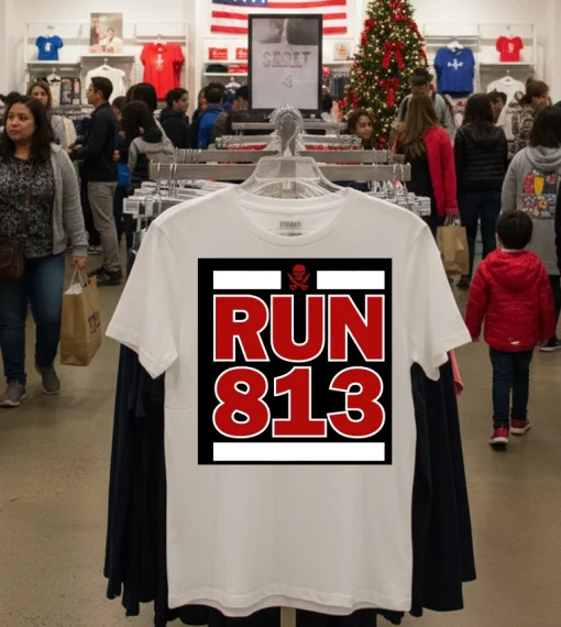 Run 813 Tampa Bay   White T Shirt