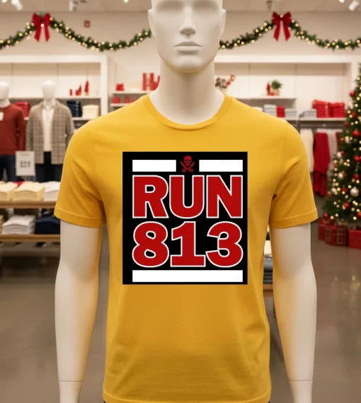 Run 813 Tampa Bay   Yellow T Shirt