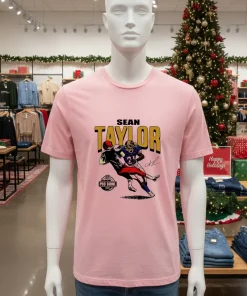 Sean Taylor Commanders Nfl Pro Bowl 2007 Signature T   Pink T Shitr