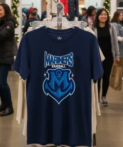 Seattle Mariners Mariners Baseball Logo Style   Navy T Shirt