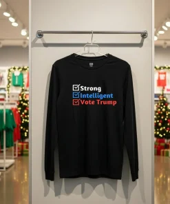 Strong Intelligent Women For Trump Girl Maga Checklist Back T Shirt