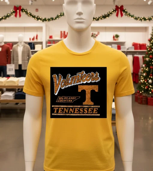 Tennessee Volunteers Big Orange Country Retro   Yellow T Shirt