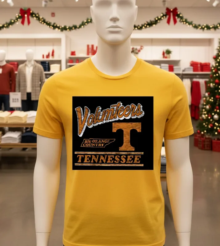 Tennessee Volunteers Big Orange Country Retro   Yellow T Shirt