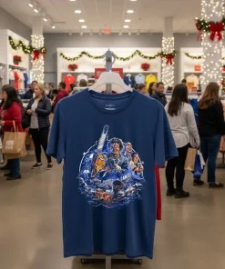 Texas Chainsaw Massacre Texas Battle Land T   Navy T Shirt