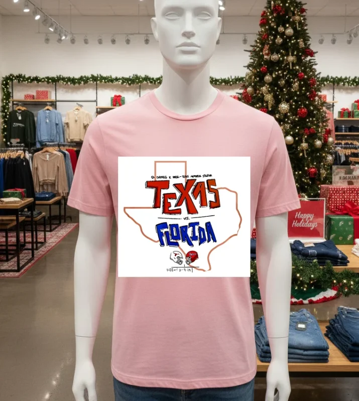 Texas Longhorns Collab Florida Gators Limited   Pink T Shitr