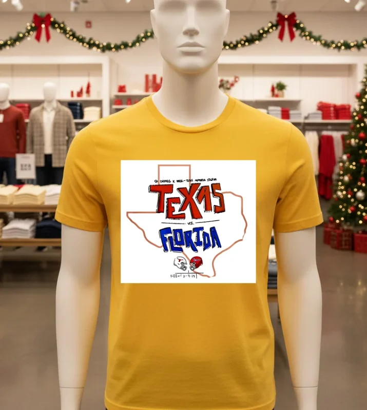 Texas Longhorns Collab Florida Gators Limited   Yellow T Shirt