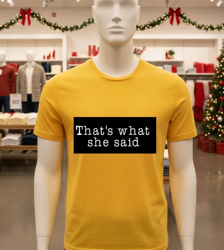 That S What She Said   Yellow T Shirt
