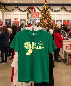 The Rizzfather rose retro funy colorful t-shirt