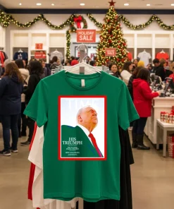Time Cover His Triumph 2025 T   Green T Shirt