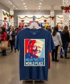 Trump Mean Tweets World Peace new era funy colorful t-shirt