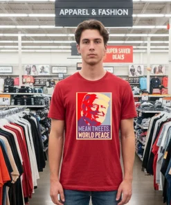 Trump Mean Tweets World Peace new era funy colorful t-shirt