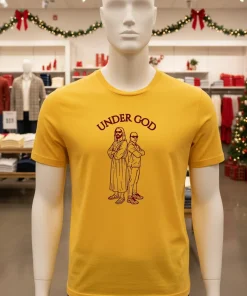 Under God Giesu And Kanye West   Yellow T Shirt