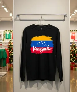 Venezuela Flag Proud American Venezuelan Back T Shirt