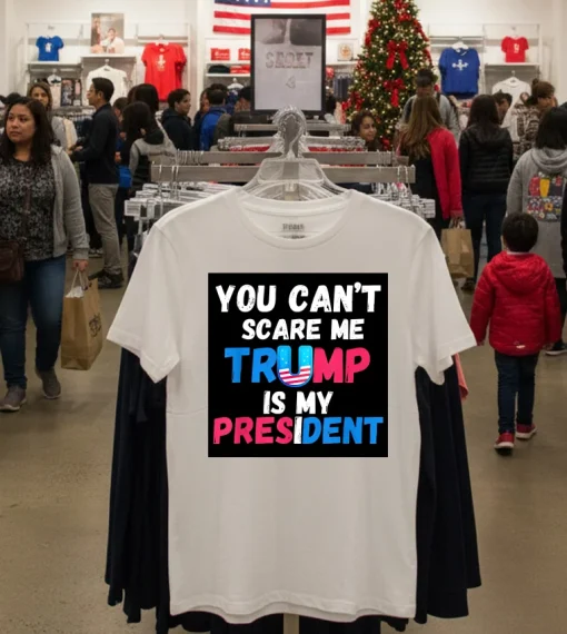 You Can T Scare Me Trump Is My President 2024   White T Shirt