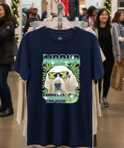 Airbud Emphasis On The Bud Dod funy colorful t-shirt
