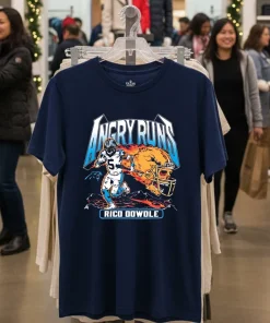 Angry Runs 2025 Panthers Rico Dowdle funy colorful t-shirt
