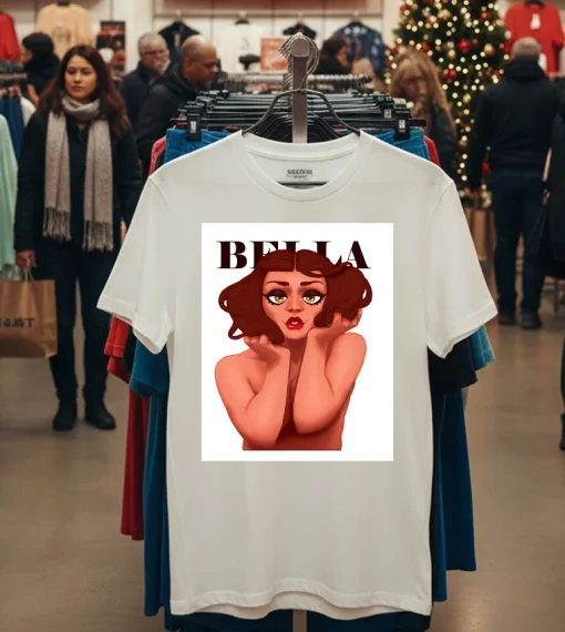 Bella Art From Rocky Flintstone   White T Shirt