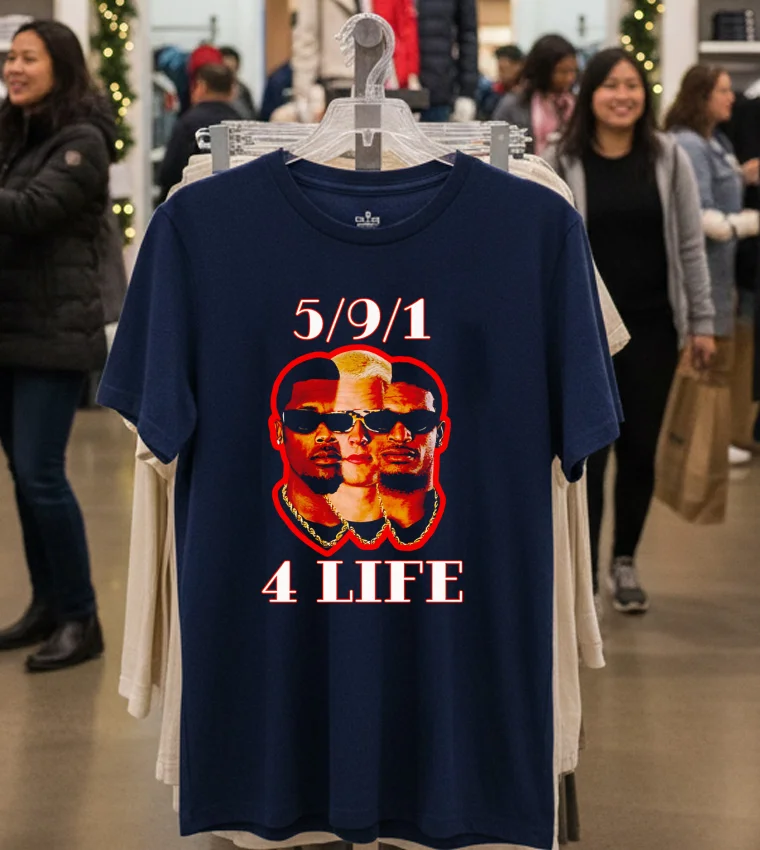 Bengals Brews Tiger 5 9 1 4 Life T - navy-t-shirt Bengals Brews Tiger 5 9 1 4 Life T Navy T Shirt