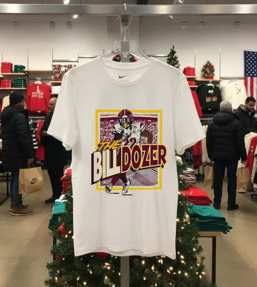 Bill Croskeymerritt The Billdozer   White T Shirt