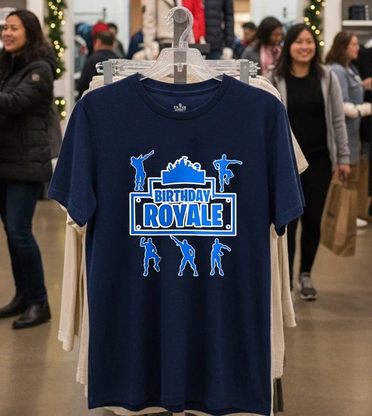 Birthday Royale - navy-t-shirt Birthday Royale Navy T Shirt 1