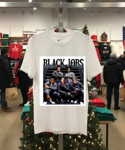 Black Jobs Team   White T Shirt