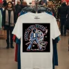 Columbus Blue Jackets Peace Love Hockey   White T Shirt