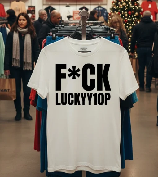Fuck Luckyy1Op   White T Shirt