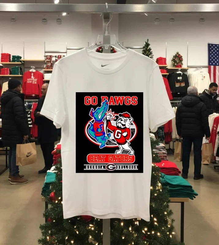Georgia Bulldogs Go Dawgs Beat Florida Gators 2024   White T Shirt