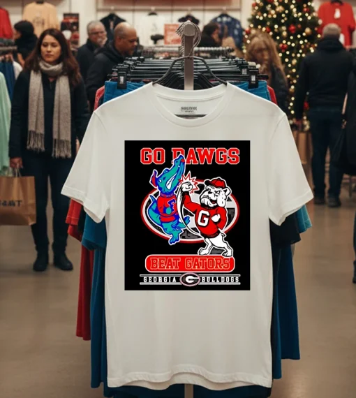 Georgia Bulldogs Go Dawgs Beat Florida Gators 2024   White T Shirt