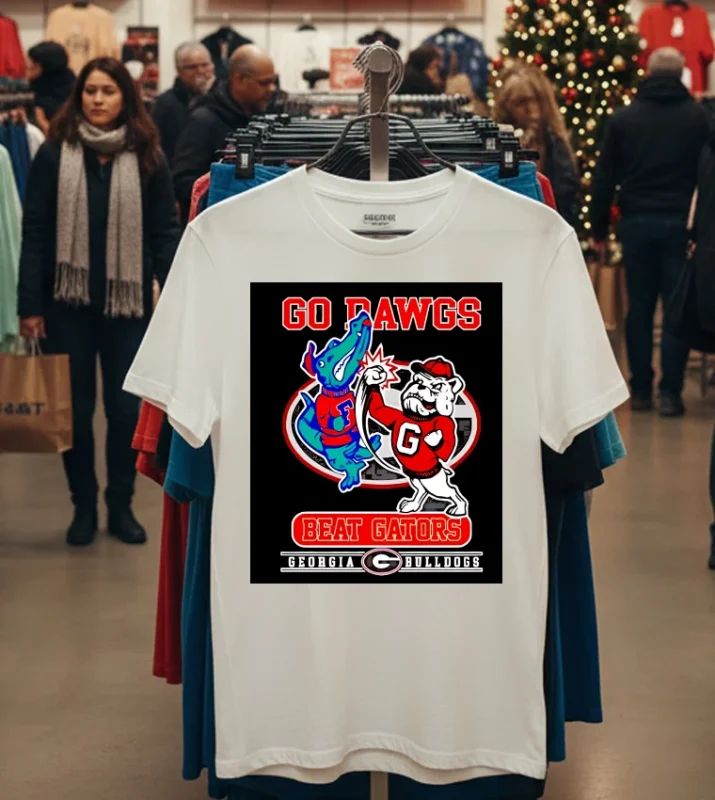 Georgia Bulldogs Go Dawgs Beat Florida Gators 2024   White T Shirt