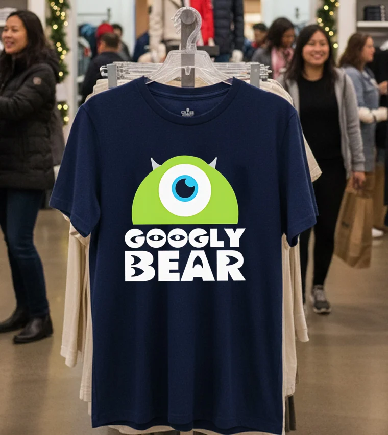 Googly Bear And Schmoopsie Poo Couple - navy-t-shirt Googly Bear And Schmoopsie Poo Couple Navy T Shirt 1