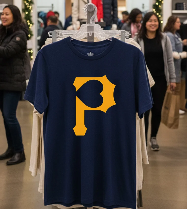 Heart Of Pittsburgh - navy-t-shirt Heart Of Pittsburgh Navy T Shirt 1