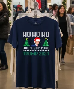 Ho Ho ho Joe s got to go Trump 2024 Christmas funy colorful t-shirt