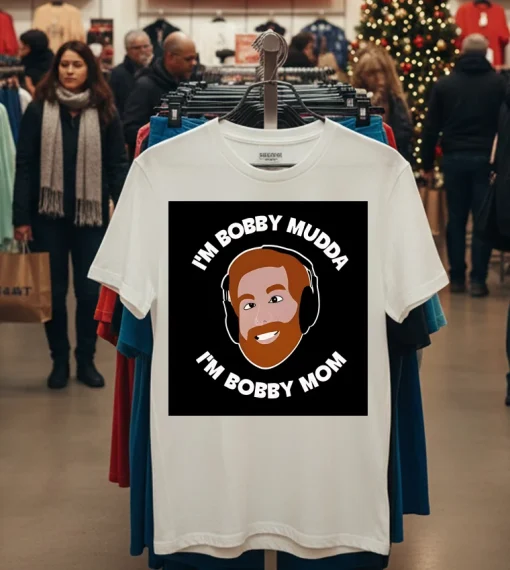 I M Bobby Mudda I M Bobby Mom   White T Shirt