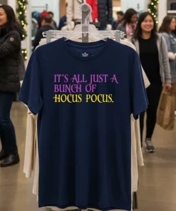 It s All Just A Bunch Of Hocus Pocus halloween funy colorful t-shirt