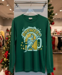 Milwaukee Brewers Black Sigma Franklin Vintange   Green T Shirt